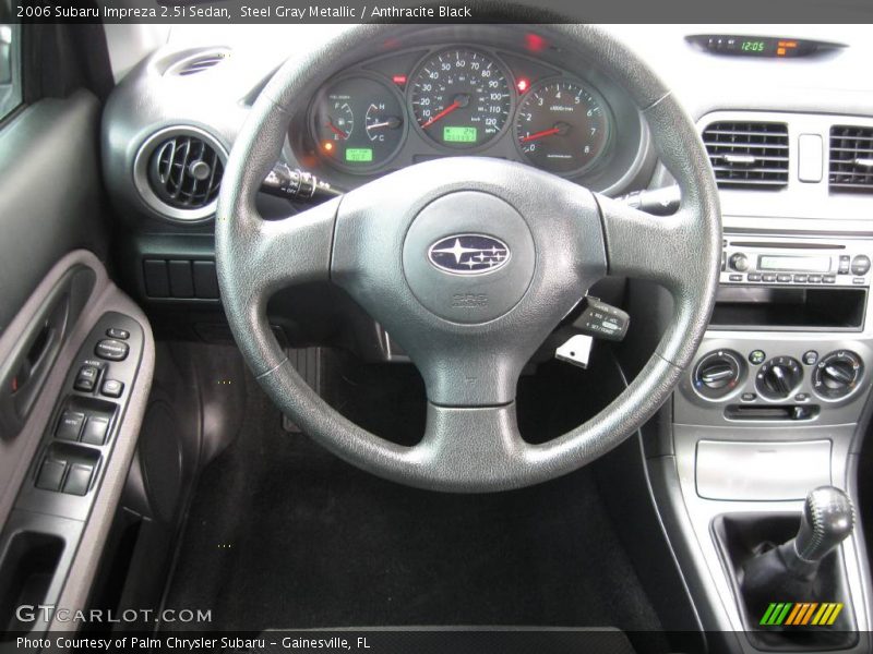 Steel Gray Metallic / Anthracite Black 2006 Subaru Impreza 2.5i Sedan