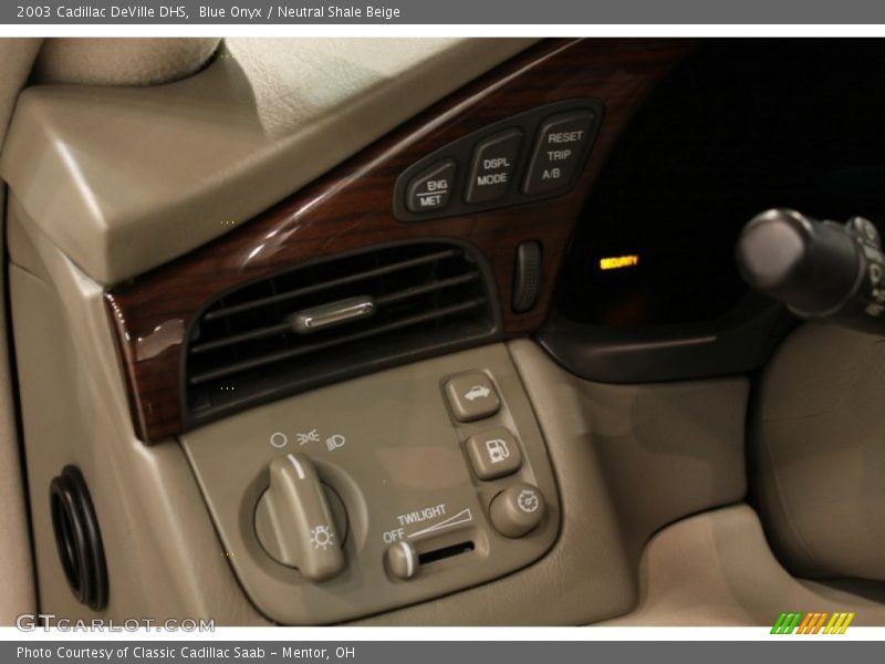 Blue Onyx / Neutral Shale Beige 2003 Cadillac DeVille DHS