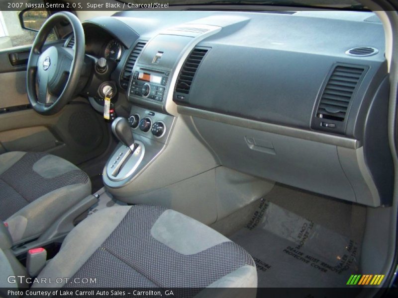 Super Black / Charcoal/Steel 2007 Nissan Sentra 2.0 S