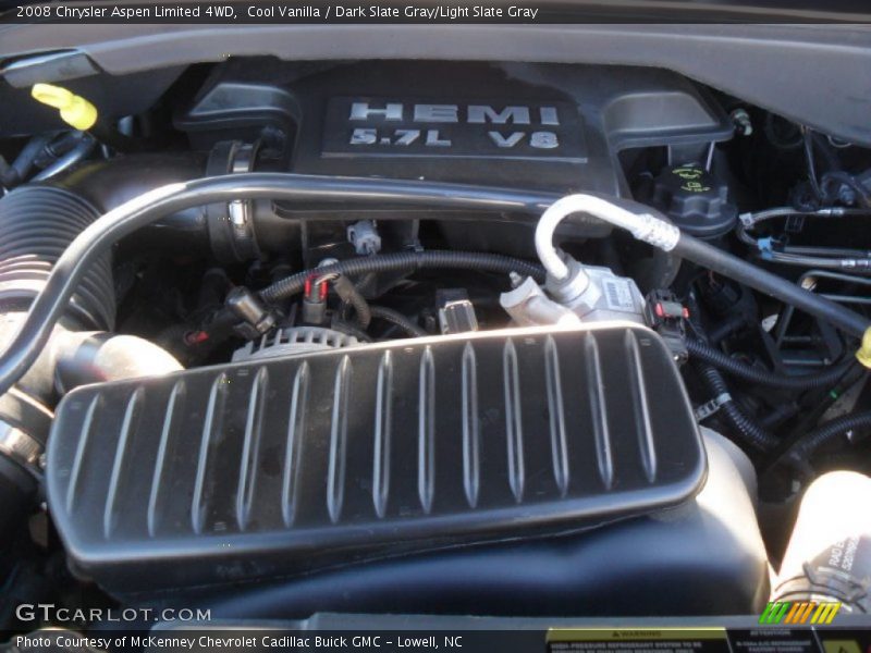 Cool Vanilla / Dark Slate Gray/Light Slate Gray 2008 Chrysler Aspen Limited 4WD