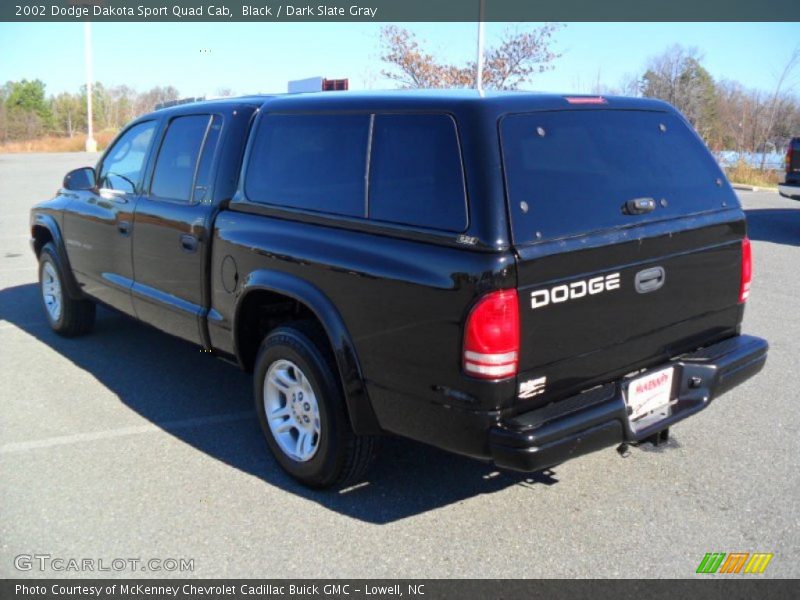 Black / Dark Slate Gray 2002 Dodge Dakota Sport Quad Cab