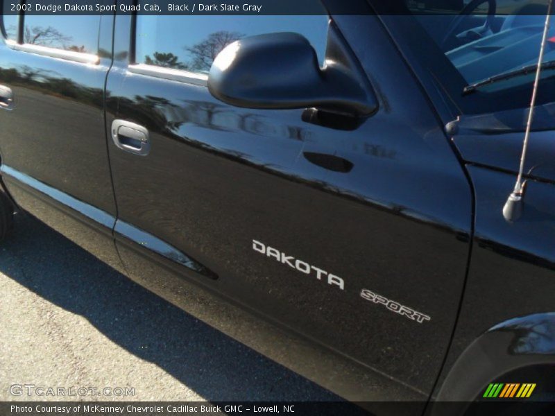 Black / Dark Slate Gray 2002 Dodge Dakota Sport Quad Cab
