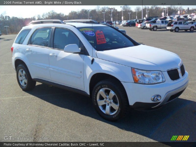 Bright White / Ebony Black 2006 Pontiac Torrent AWD
