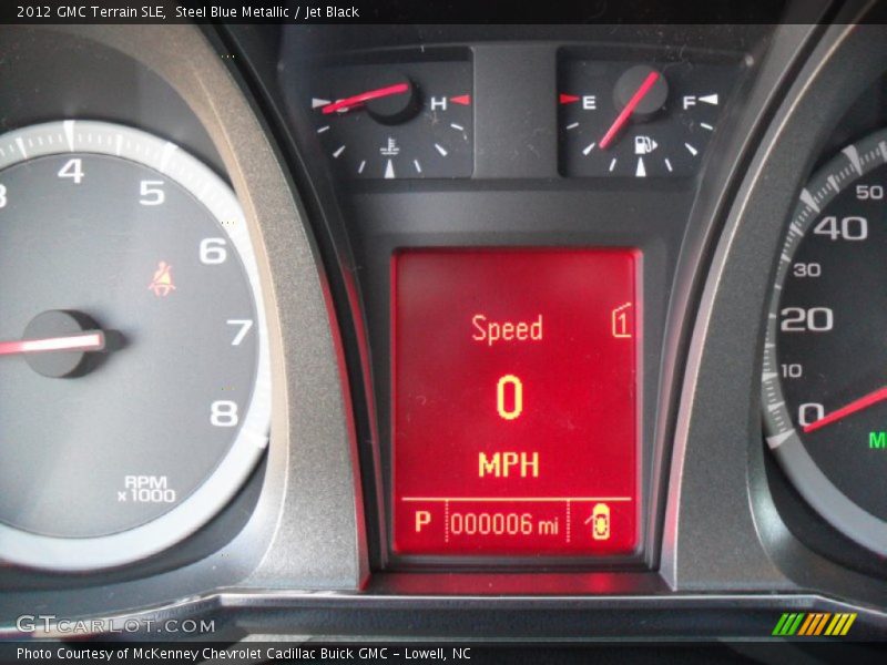 Steel Blue Metallic / Jet Black 2012 GMC Terrain SLE