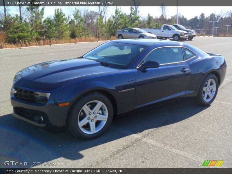 Imperial Blue Metallic / Gray 2012 Chevrolet Camaro LT Coupe
