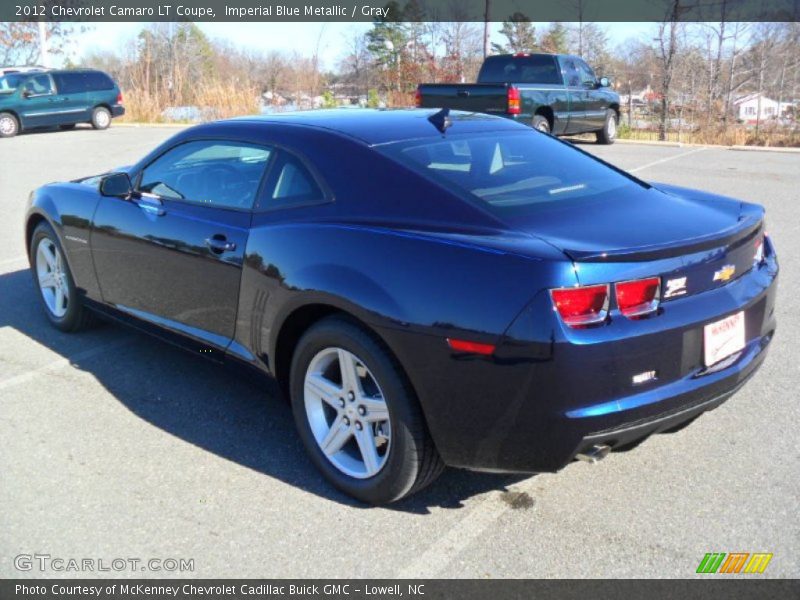 Imperial Blue Metallic / Gray 2012 Chevrolet Camaro LT Coupe