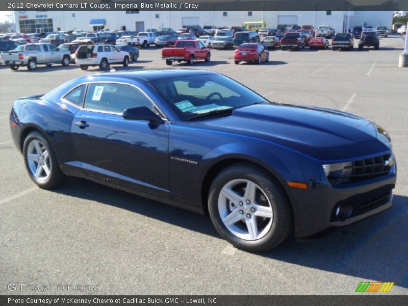 Imperial Blue Metallic / Gray 2012 Chevrolet Camaro LT Coupe