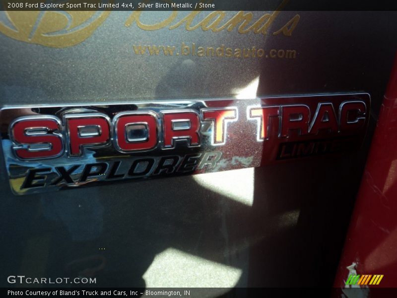 Silver Birch Metallic / Stone 2008 Ford Explorer Sport Trac Limited 4x4