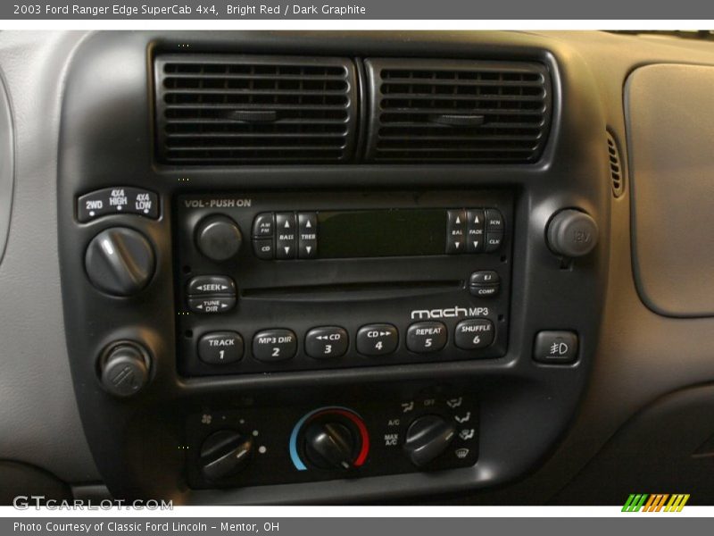 Bright Red / Dark Graphite 2003 Ford Ranger Edge SuperCab 4x4