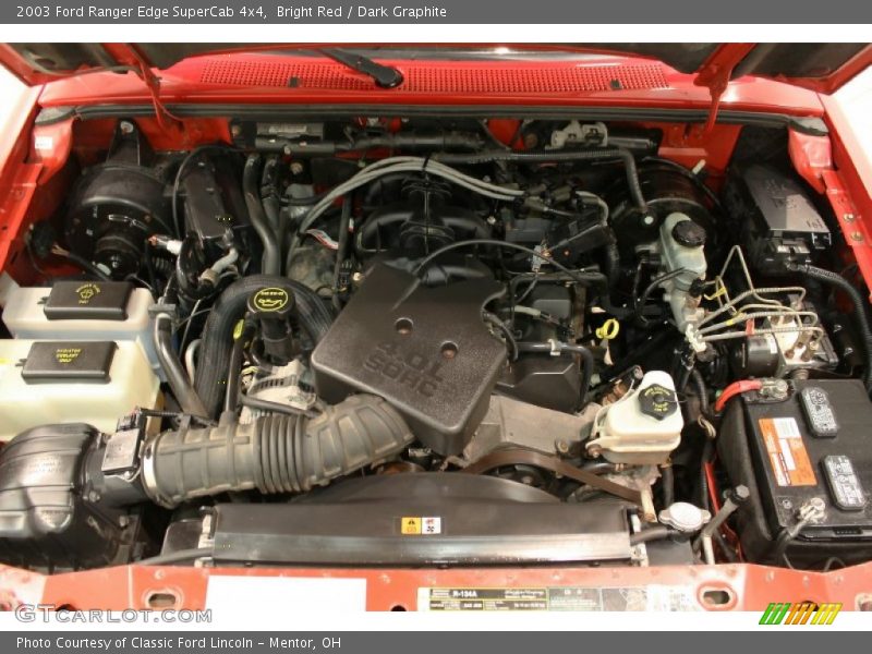 Bright Red / Dark Graphite 2003 Ford Ranger Edge SuperCab 4x4