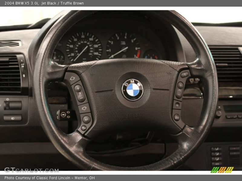 Jet Black / Truffle Brown 2004 BMW X5 3.0i