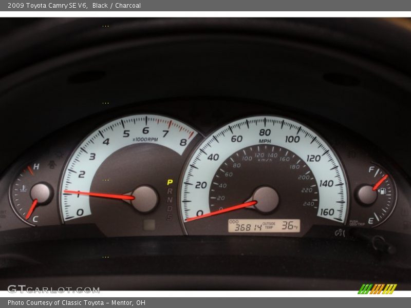 Black / Charcoal 2009 Toyota Camry SE V6