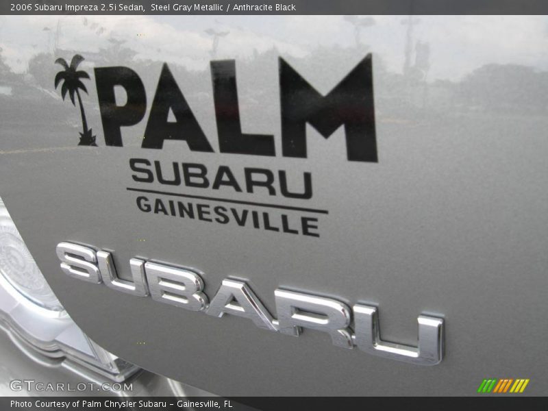Steel Gray Metallic / Anthracite Black 2006 Subaru Impreza 2.5i Sedan