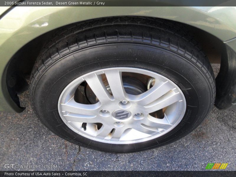 Desert Green Metallic / Grey 2006 Suzuki Forenza Sedan