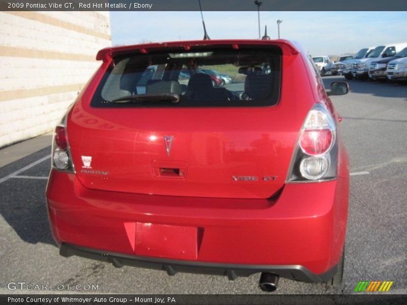 Red Hot Metallic / Ebony 2009 Pontiac Vibe GT
