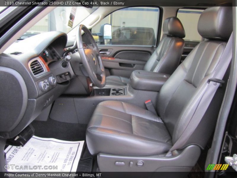  2010 Silverado 2500HD LTZ Crew Cab 4x4 Ebony Interior