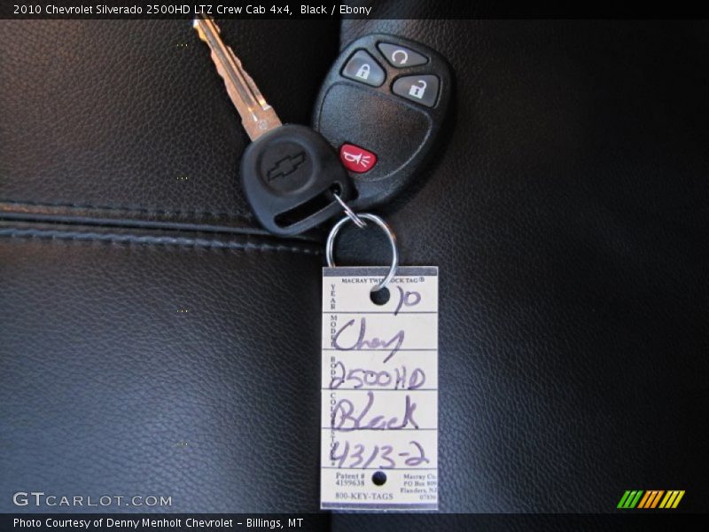 Keys of 2010 Silverado 2500HD LTZ Crew Cab 4x4