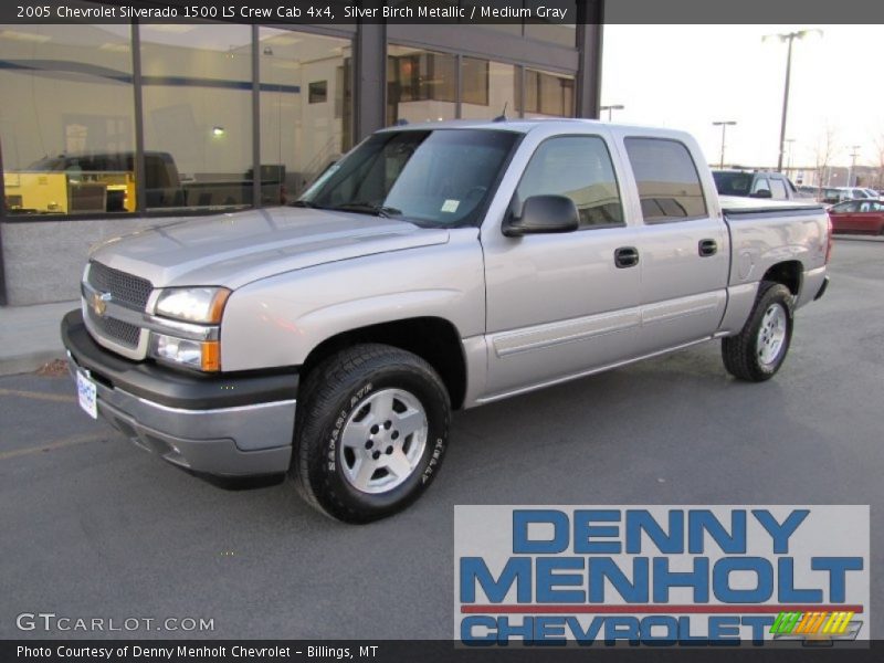 Silver Birch Metallic / Medium Gray 2005 Chevrolet Silverado 1500 LS Crew Cab 4x4