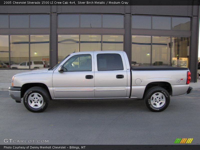 Silver Birch Metallic / Medium Gray 2005 Chevrolet Silverado 1500 LS Crew Cab 4x4