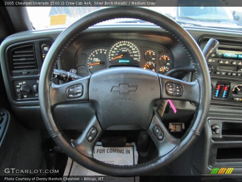 Silver Birch Metallic / Medium Gray 2005 Chevrolet Silverado 1500 LS Crew Cab 4x4