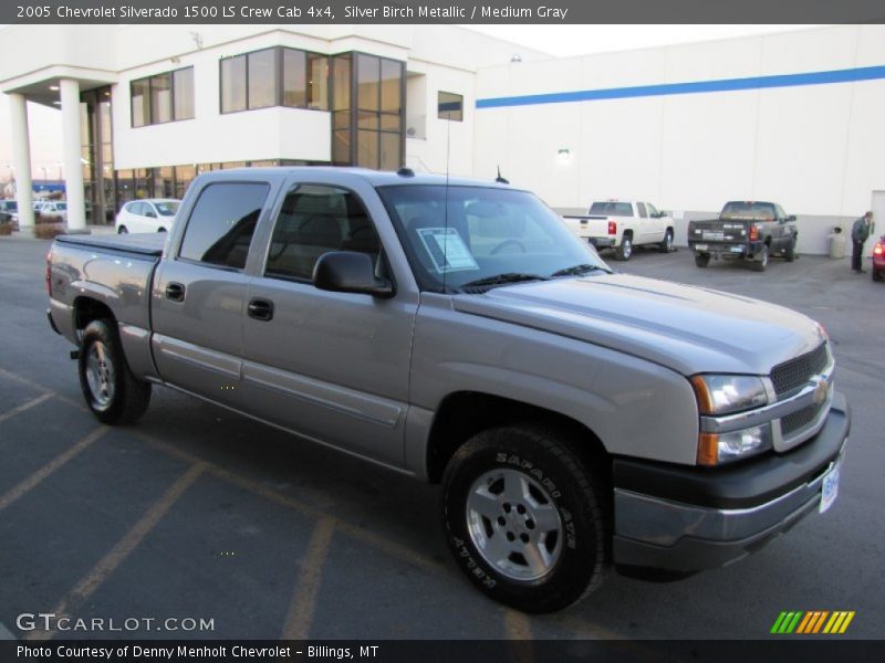 Silver Birch Metallic / Medium Gray 2005 Chevrolet Silverado 1500 LS Crew Cab 4x4