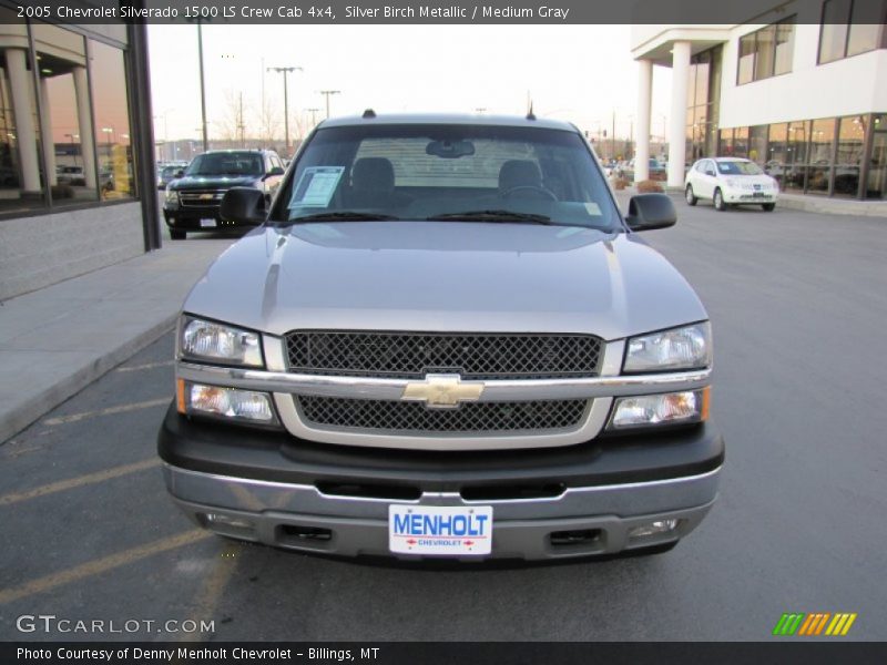 Silver Birch Metallic / Medium Gray 2005 Chevrolet Silverado 1500 LS Crew Cab 4x4