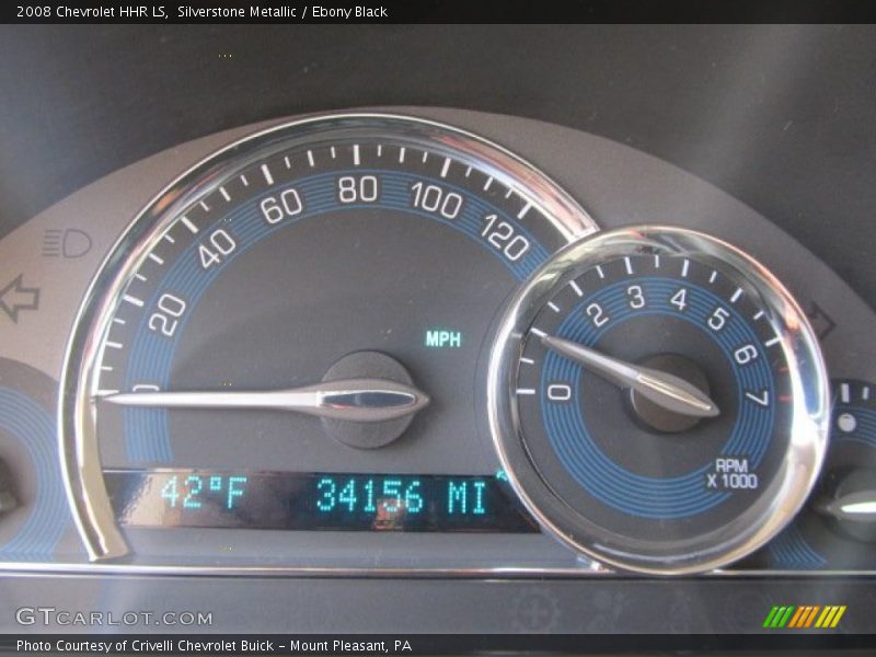 Silverstone Metallic / Ebony Black 2008 Chevrolet HHR LS