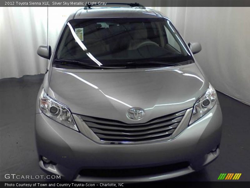 Silver Sky Metallic / Light Gray 2012 Toyota Sienna XLE