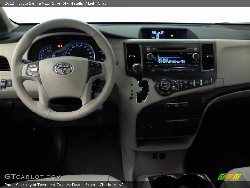 Silver Sky Metallic / Light Gray 2012 Toyota Sienna XLE