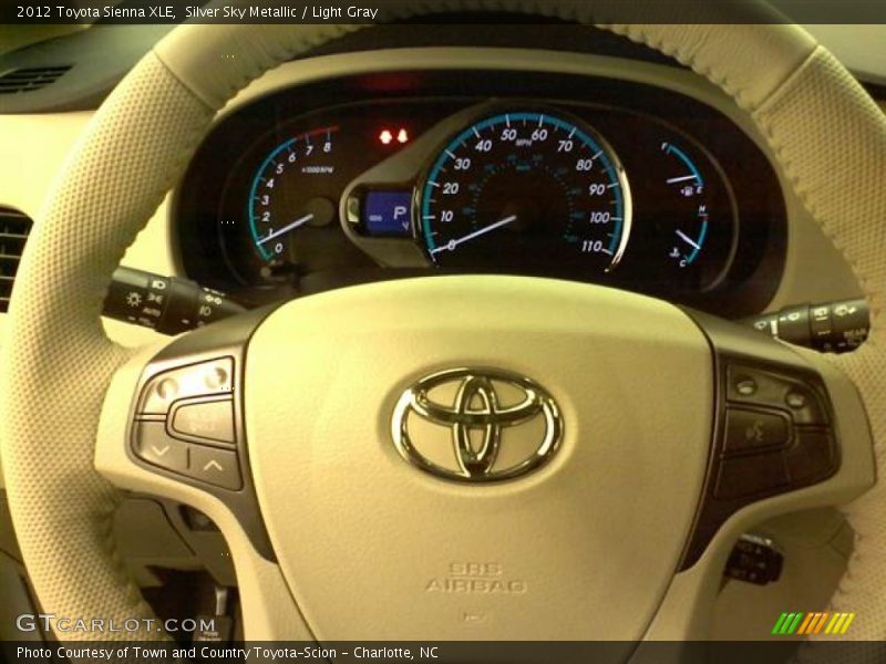 Silver Sky Metallic / Light Gray 2012 Toyota Sienna XLE