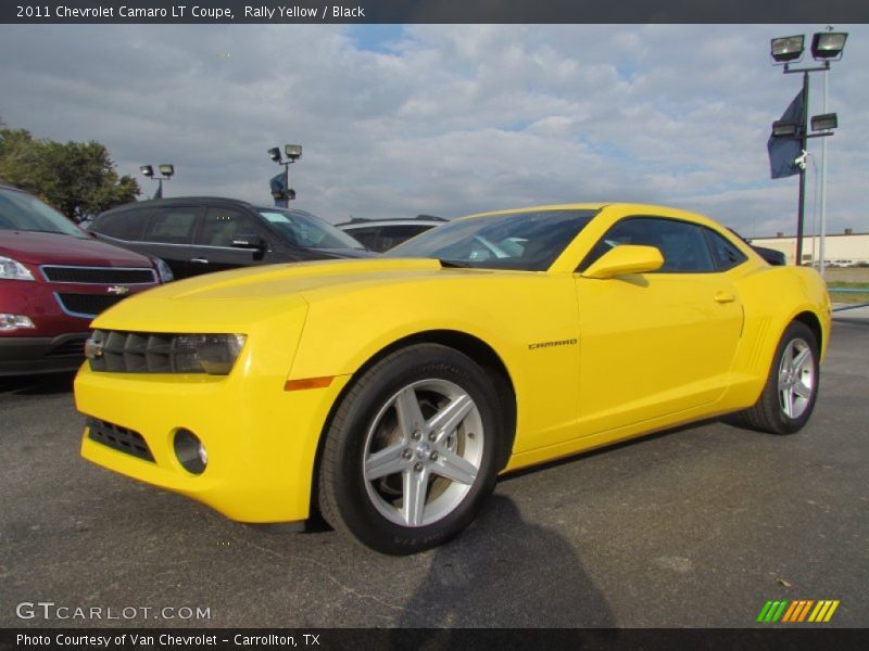 Rally Yellow / Black 2011 Chevrolet Camaro LT Coupe