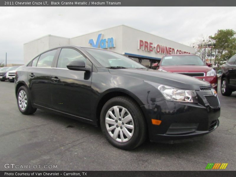 Black Granite Metallic / Medium Titanium 2011 Chevrolet Cruze LT