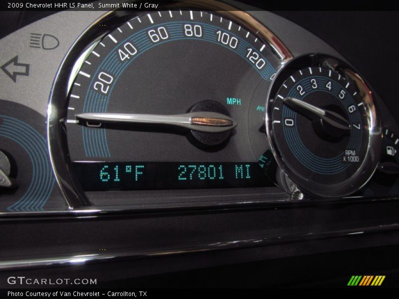 Summit White / Gray 2009 Chevrolet HHR LS Panel