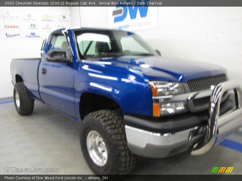 Arrival Blue Metallic / Dark Charcoal 2003 Chevrolet Silverado 1500 LS Regular Cab 4x4