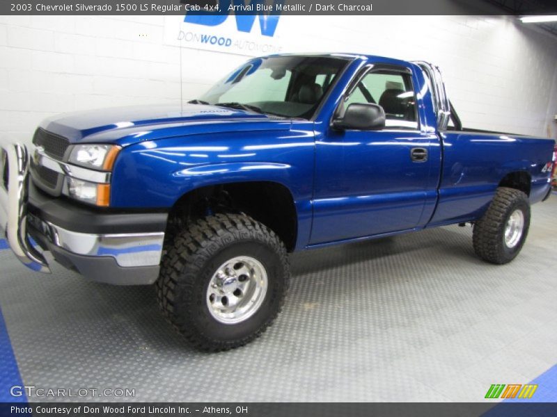 Arrival Blue Metallic / Dark Charcoal 2003 Chevrolet Silverado 1500 LS Regular Cab 4x4