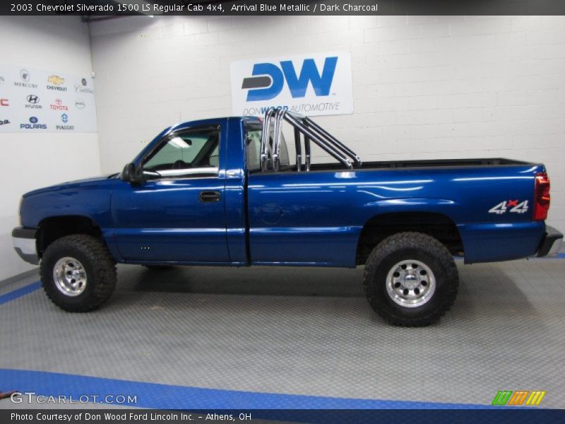 Arrival Blue Metallic / Dark Charcoal 2003 Chevrolet Silverado 1500 LS Regular Cab 4x4