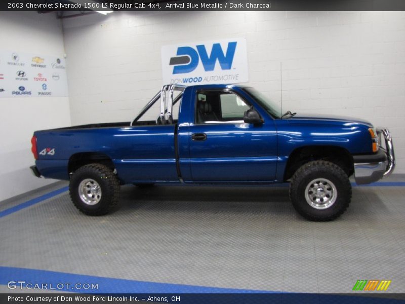 Arrival Blue Metallic / Dark Charcoal 2003 Chevrolet Silverado 1500 LS Regular Cab 4x4