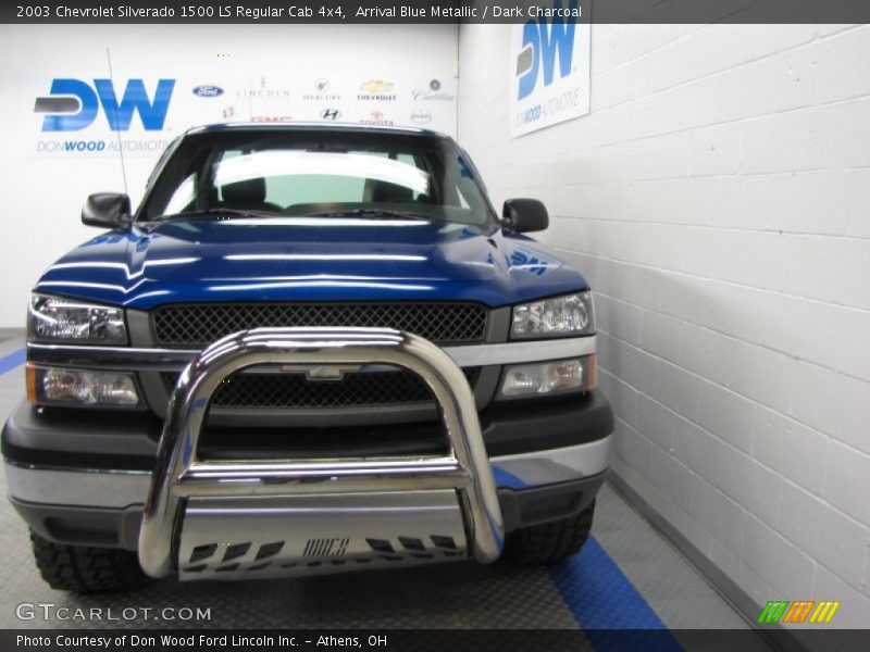 Arrival Blue Metallic / Dark Charcoal 2003 Chevrolet Silverado 1500 LS Regular Cab 4x4