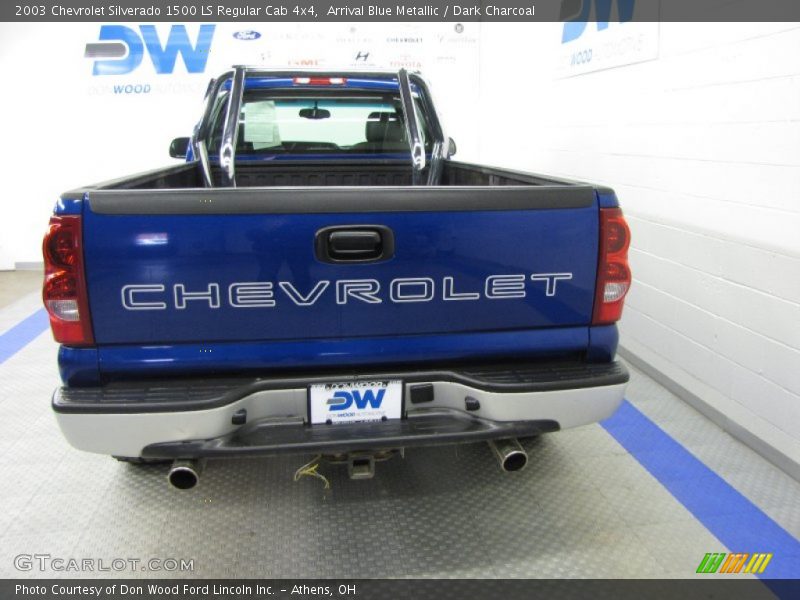 Arrival Blue Metallic / Dark Charcoal 2003 Chevrolet Silverado 1500 LS Regular Cab 4x4