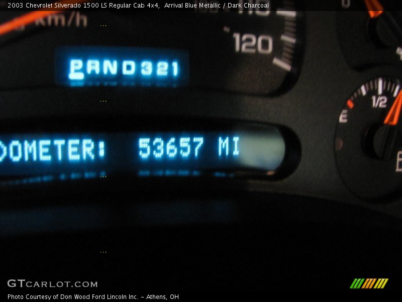 Arrival Blue Metallic / Dark Charcoal 2003 Chevrolet Silverado 1500 LS Regular Cab 4x4
