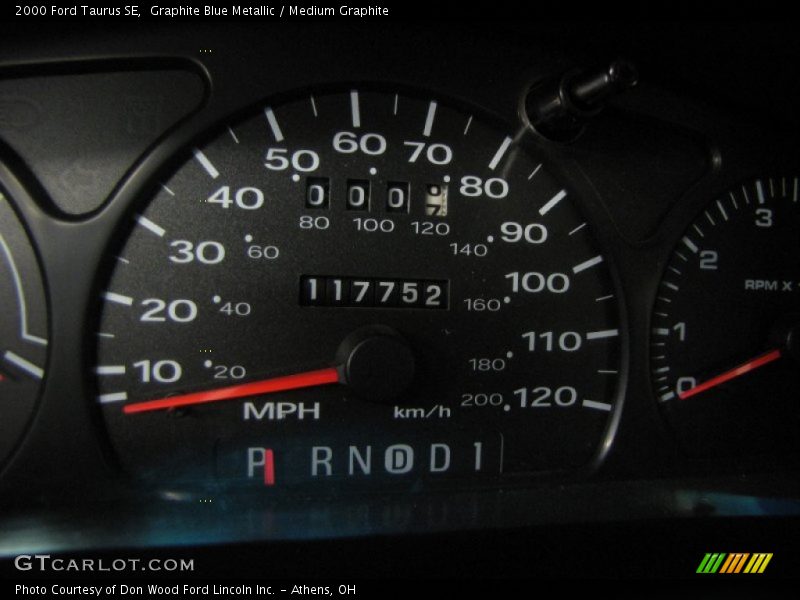 Graphite Blue Metallic / Medium Graphite 2000 Ford Taurus SE