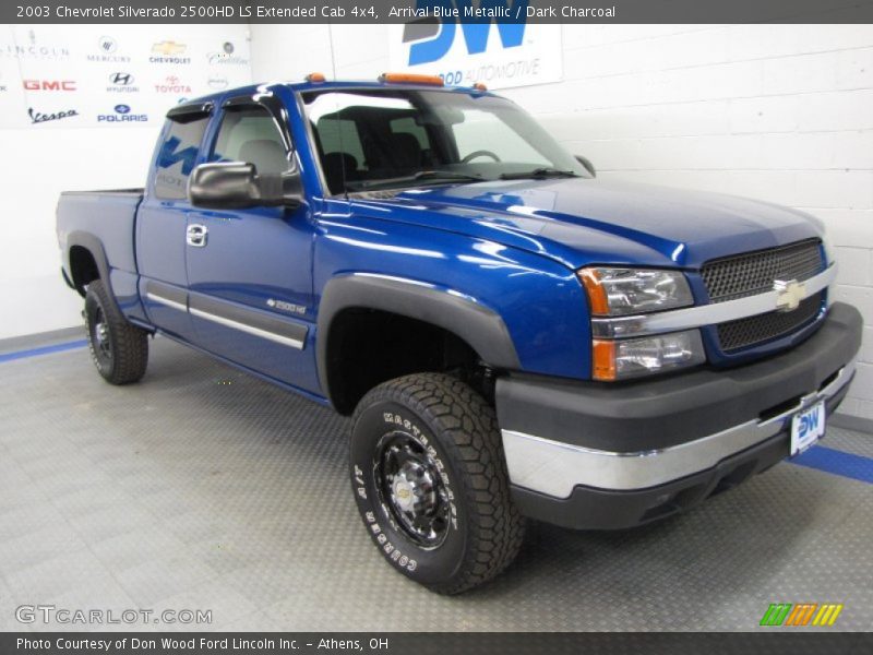 Arrival Blue Metallic / Dark Charcoal 2003 Chevrolet Silverado 2500HD LS Extended Cab 4x4