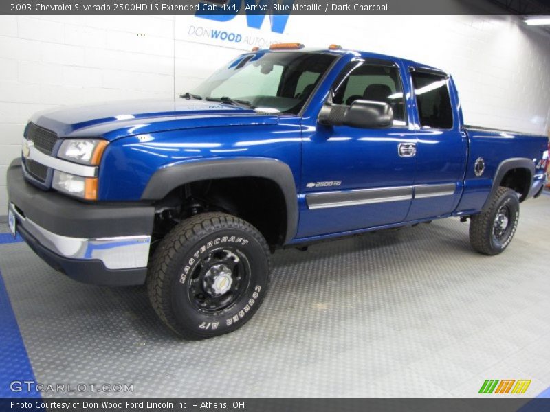 Arrival Blue Metallic / Dark Charcoal 2003 Chevrolet Silverado 2500HD LS Extended Cab 4x4