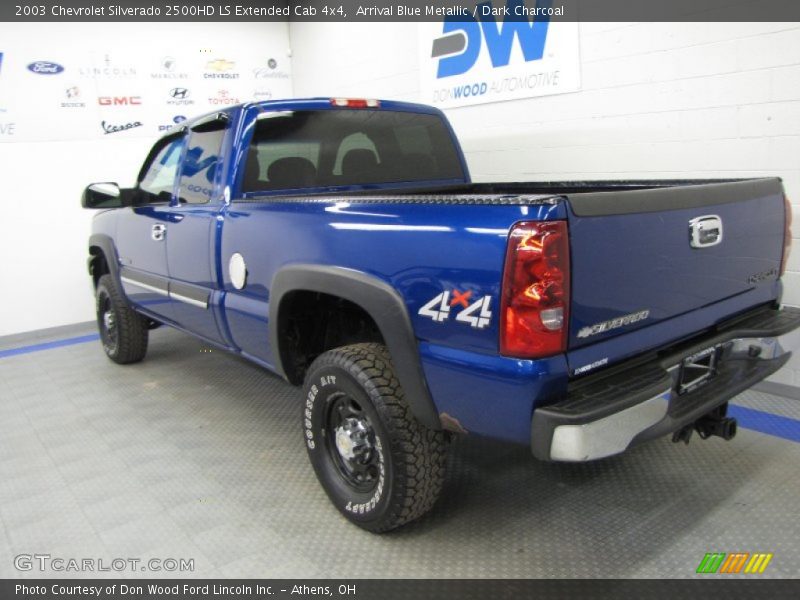 Arrival Blue Metallic / Dark Charcoal 2003 Chevrolet Silverado 2500HD LS Extended Cab 4x4