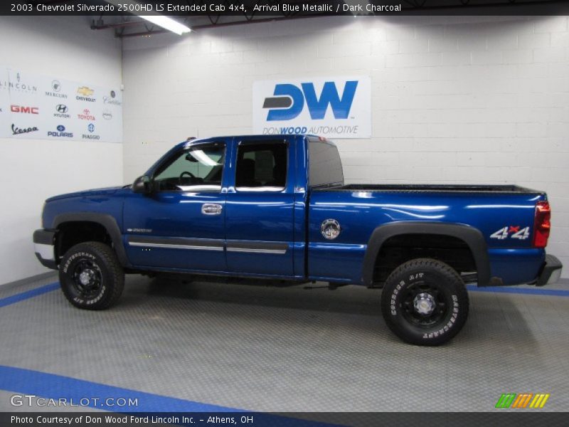Arrival Blue Metallic / Dark Charcoal 2003 Chevrolet Silverado 2500HD LS Extended Cab 4x4