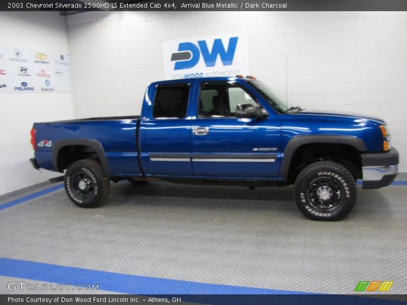 Arrival Blue Metallic / Dark Charcoal 2003 Chevrolet Silverado 2500HD LS Extended Cab 4x4