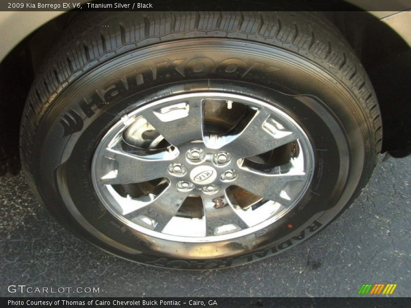 Titanium Silver / Black 2009 Kia Borrego EX V6