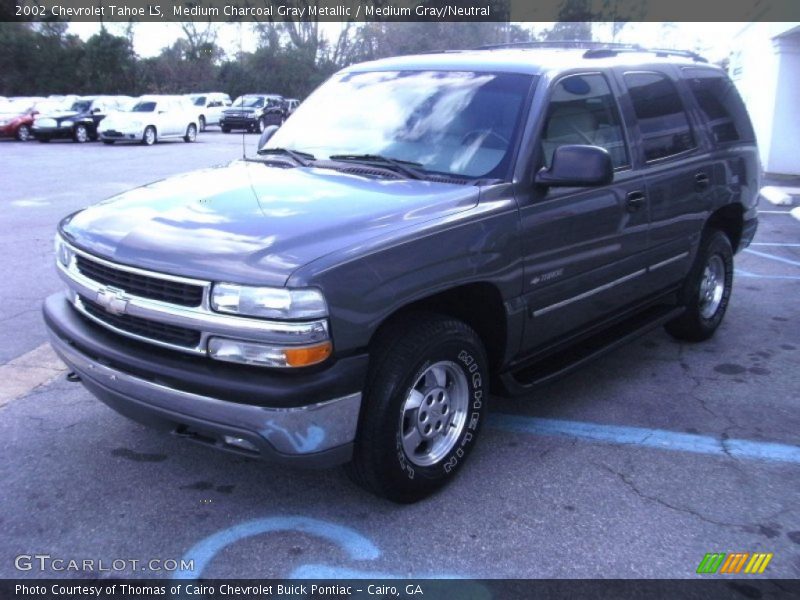 Medium Charcoal Gray Metallic / Medium Gray/Neutral 2002 Chevrolet Tahoe LS