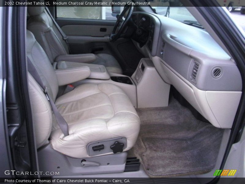 Medium Charcoal Gray Metallic / Medium Gray/Neutral 2002 Chevrolet Tahoe LS