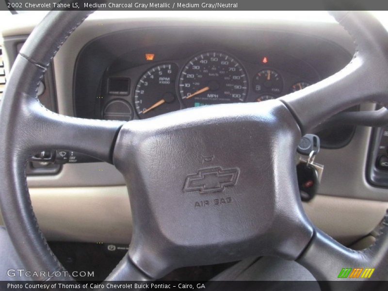 Medium Charcoal Gray Metallic / Medium Gray/Neutral 2002 Chevrolet Tahoe LS